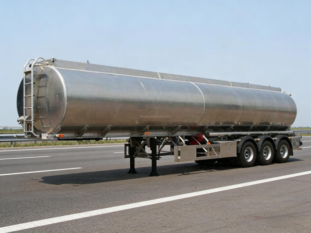 Semi-remorque en aluminium de réservoir de mazout de l'essieu 50000L à 3 essieux